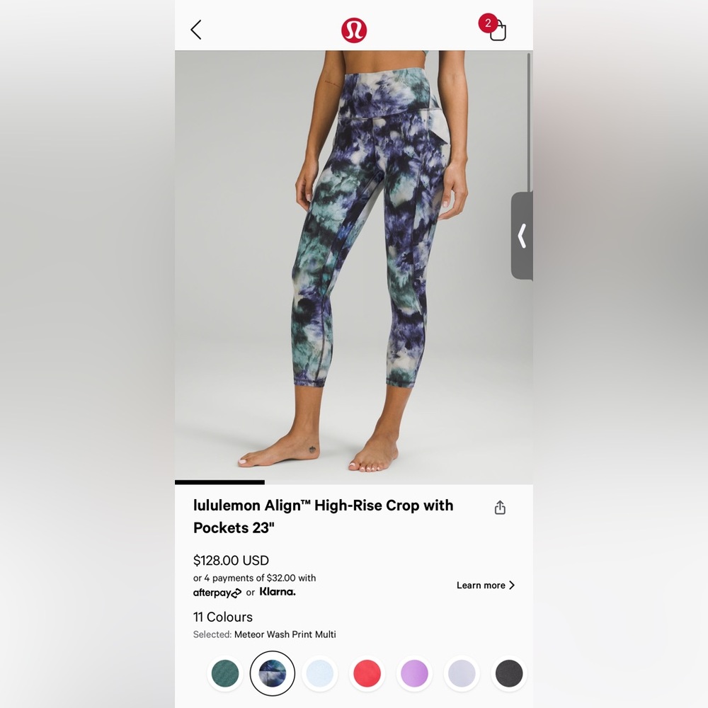 Lululemon brand new pants, size 6